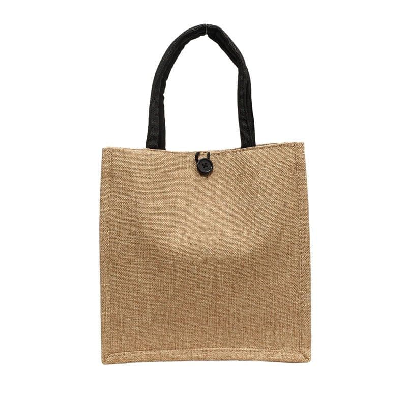 image-Canvas Bag Female Capacity Linen Handbag
