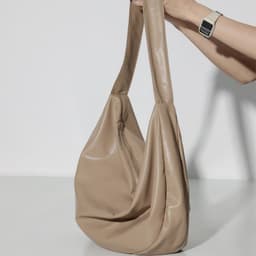 image-Casual Soft Leather Large Capacity Shoulder Crossbody Tote Bag