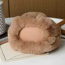 image-Plush Versatile Handbag Women's Pleated Cloud Bag