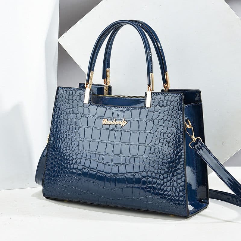 image-Women's Fashion Patent Leather Shoulder Bag