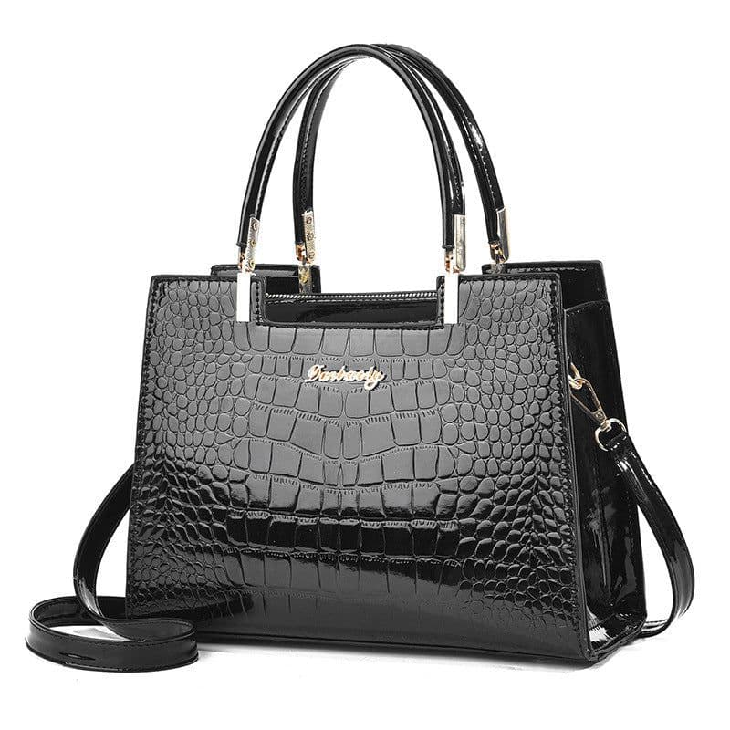 image-Women's Fashion Patent Leather Shoulder Bag