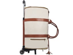 image-Large Capacity Trolley Travel Bag, Portable Folding Fitness Bag