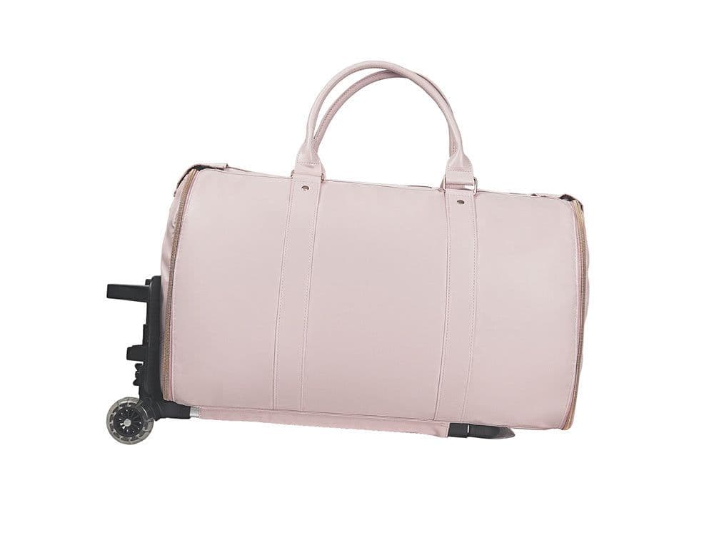 image-Large Capacity Trolley Travel Bag, Portable Folding Fitness Bag