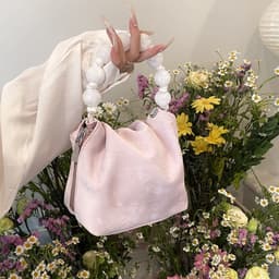 image-Women's Chain Pearl Hand Crossbody Bag