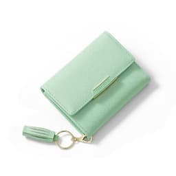 image-Simple Women's Short Wallet Tassel Small Folding