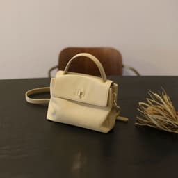 image-Soft Cowhide Commuter Bag Portable Shoulder Simple Large Capacity Crossbody Women's Bag
