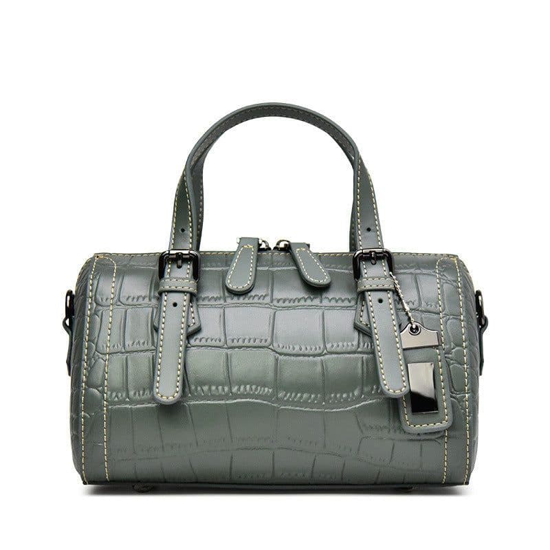 image-Women's Fashion Crocodile Pattern Leather Crossbody Handbag