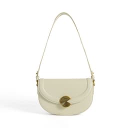 image-Women's Hand-carrying Genuine Leather Semi-circular Saddle Bag