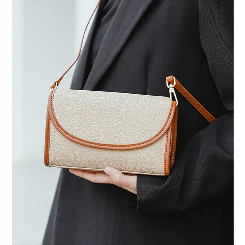image-Fashionable Stylish Contrast Color Niche Style Crossbody Bag