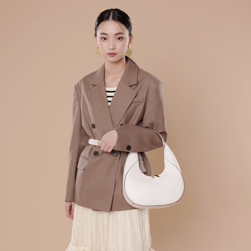 image-Women's Versatile Special-interest Design Shoulder Bag Genuine Leather High-grade