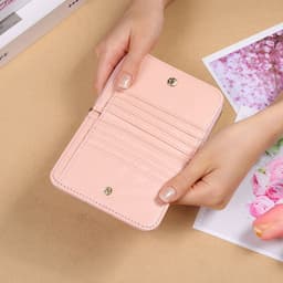 image-Fashion Plaid Embroidered Card Holder Mini Ladies