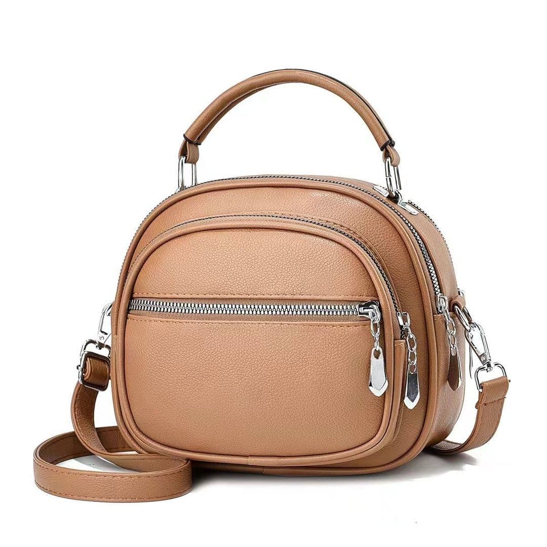 image-Multi-layer Messenger Bag Women's Simple Large Capacity