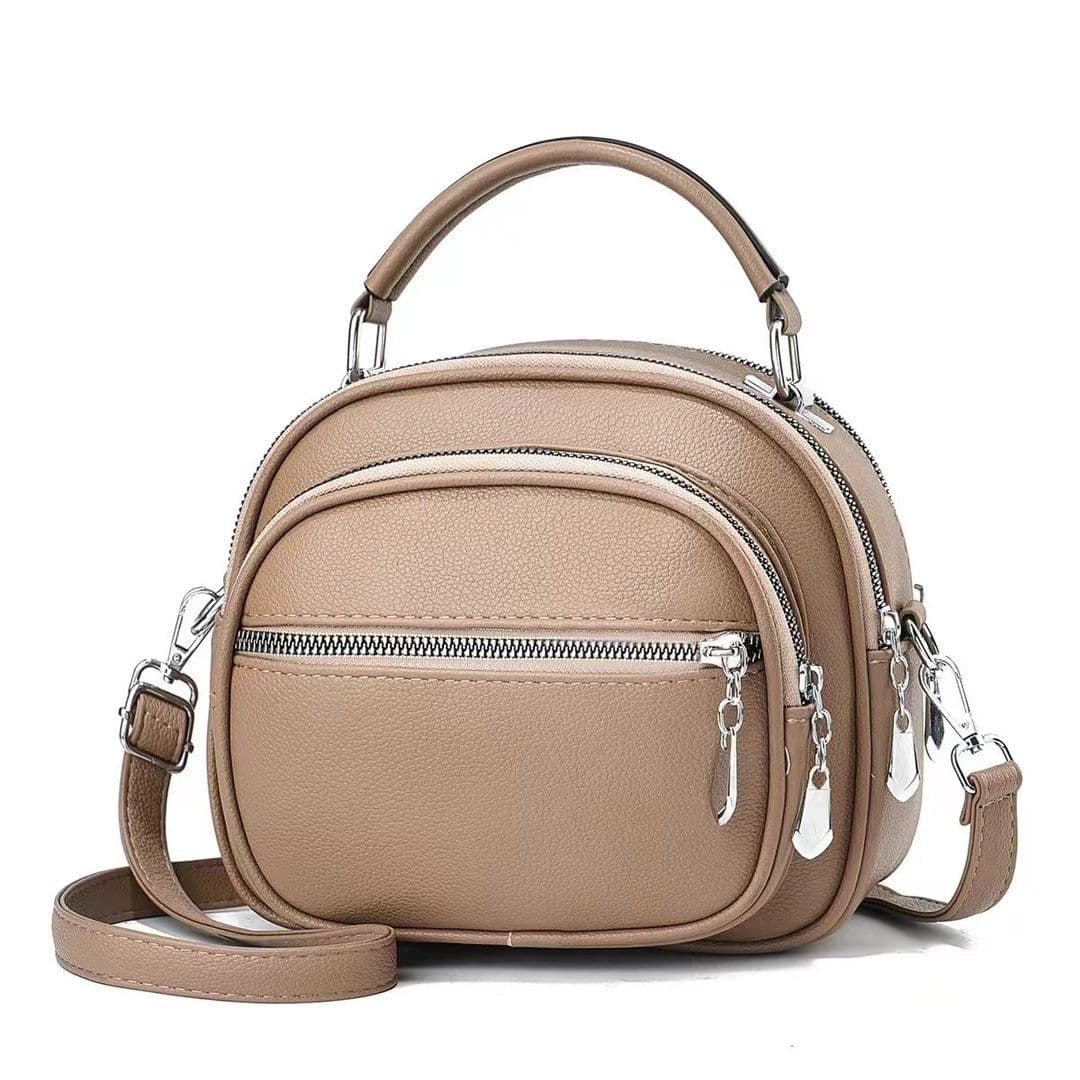 image-Multi-layer Messenger Bag Women's Simple Large Capacity