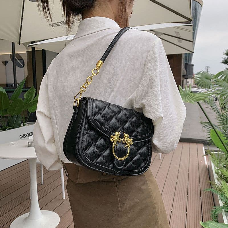 image-Diamond Embroidery Thread Niche Women's Cross-body Bag