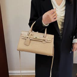 image-Fashion Crocodile Pattern Kelly Women's Handbag