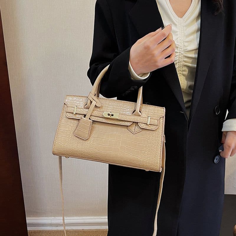 image-Fashion Crocodile Pattern Kelly Women's Handbag