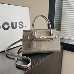image-Fashion Crocodile Pattern Kelly Women's Handbag