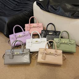 image-Fashion Crocodile Pattern Kelly Women's Handbag
