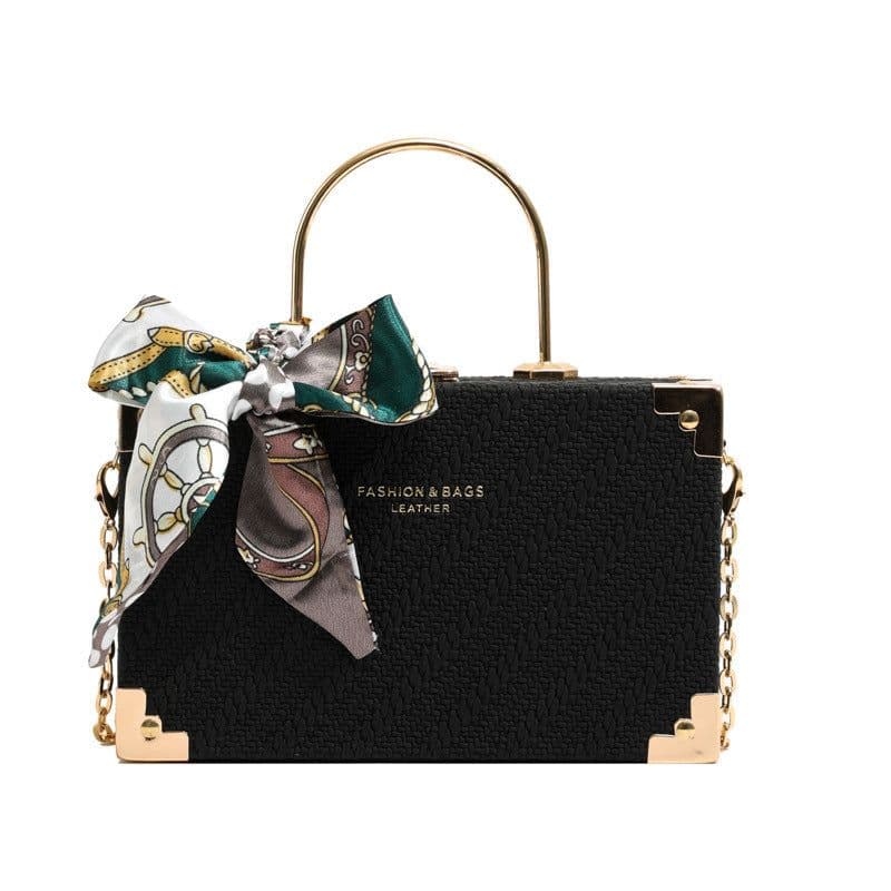 image-Silk Scarf Portable Small Square Bag Fashion Twill