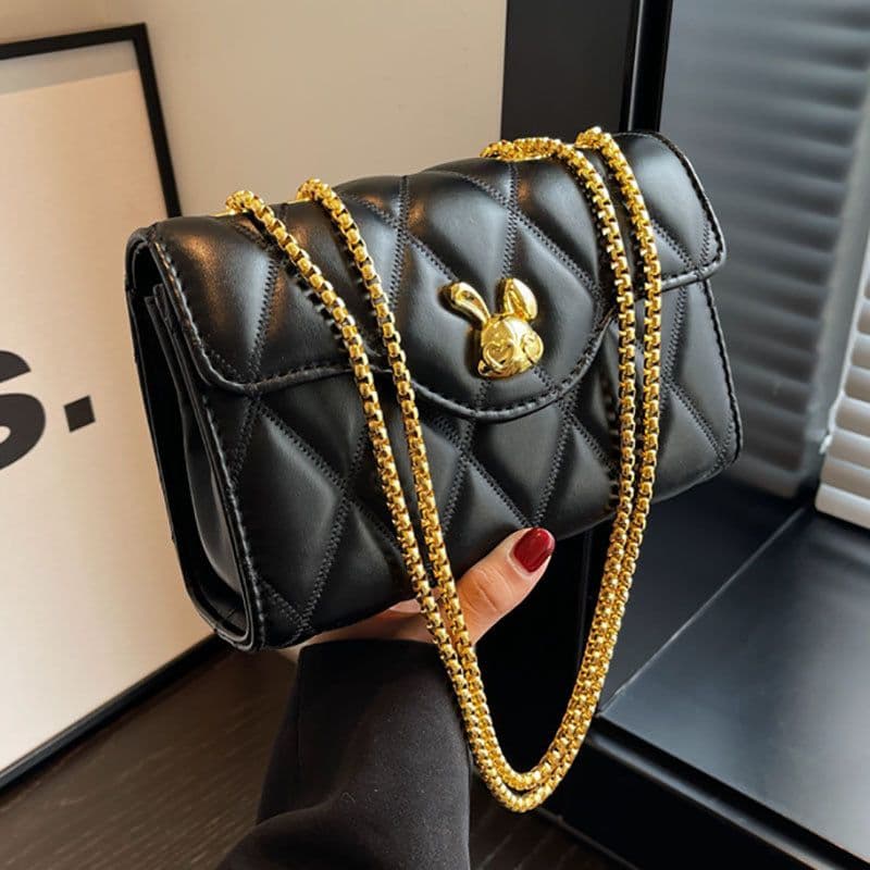 image-Women's Fashion Diamond Chain Small Square Bag