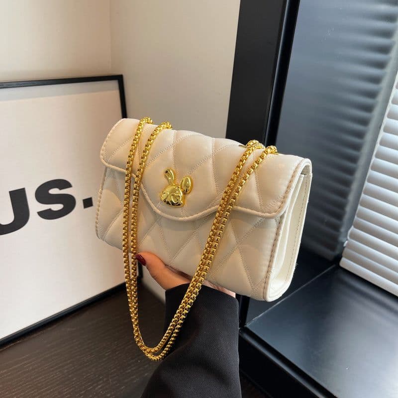 image-Women's Fashion Diamond Chain Small Square Bag