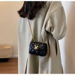 image-Women's Fashion Diamond Chain Small Square Bag