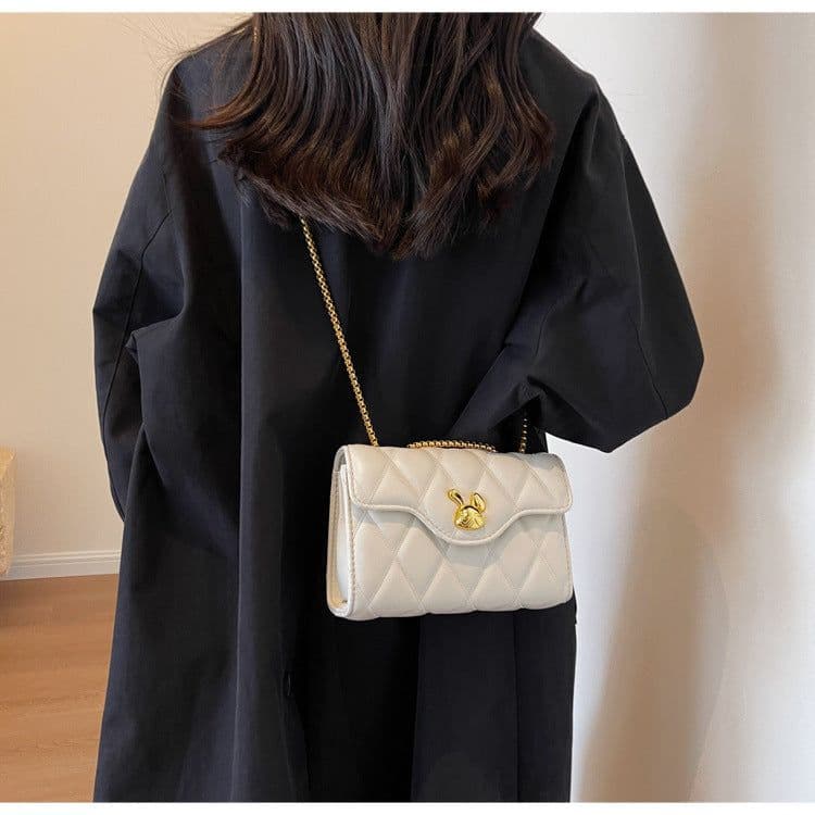 image-Women's Fashion Diamond Chain Small Square Bag