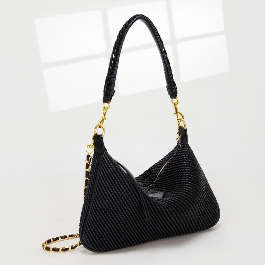image-Creative Weaving Leather One-shoulder Crossbody Bag