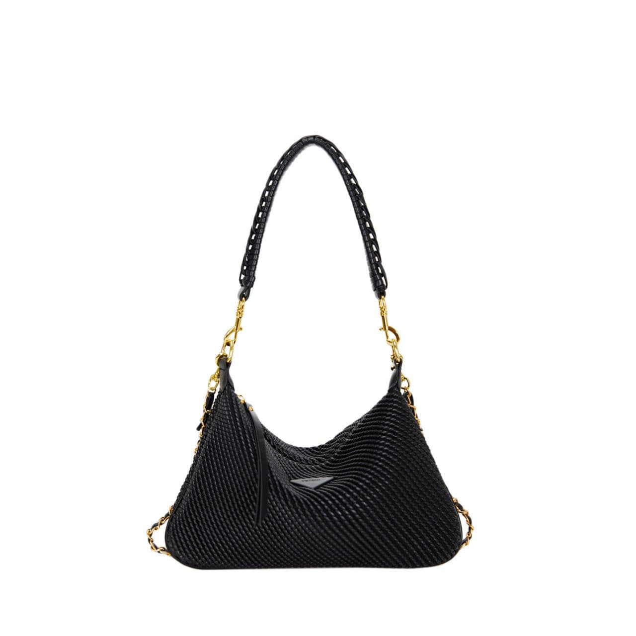 image-Creative Weaving Leather One-shoulder Crossbody Bag