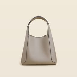 image-First Layer Cowhide Bucket Women's Bag Commuter Portable