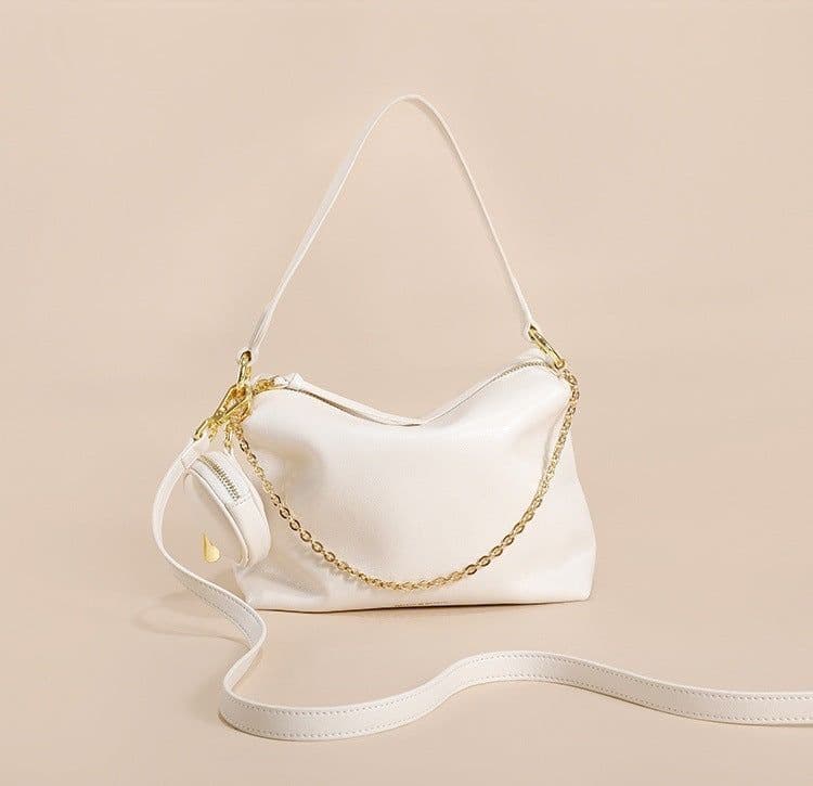 image-Genuine Leather High-grade Exquisite Shoulder Special-interest Design Cowhide Crossbody Women's Bag