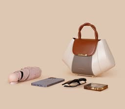 image-Crossbody Shell Bag Exquisite Contrast Color Women's Fashion All-matching