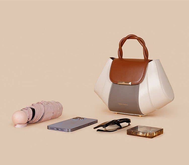 image-Crossbody Shell Bag Exquisite Contrast Color Women's Fashion All-matching