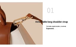 image-Crossbody Shell Bag Exquisite Contrast Color Women's Fashion All-matching