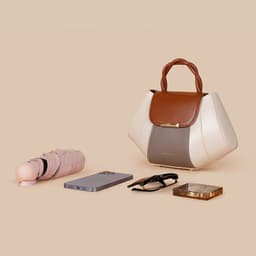 image-Crossbody Shell Bag Exquisite Contrast Color Women's Fashion All-matching