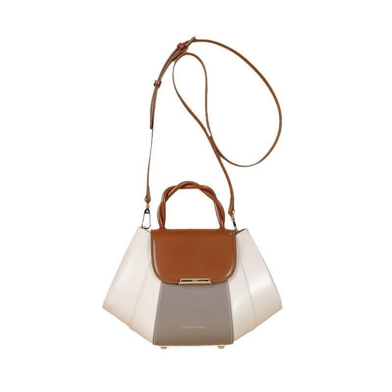 image-Crossbody Shell Bag Exquisite Contrast Color Women's Fashion All-matching