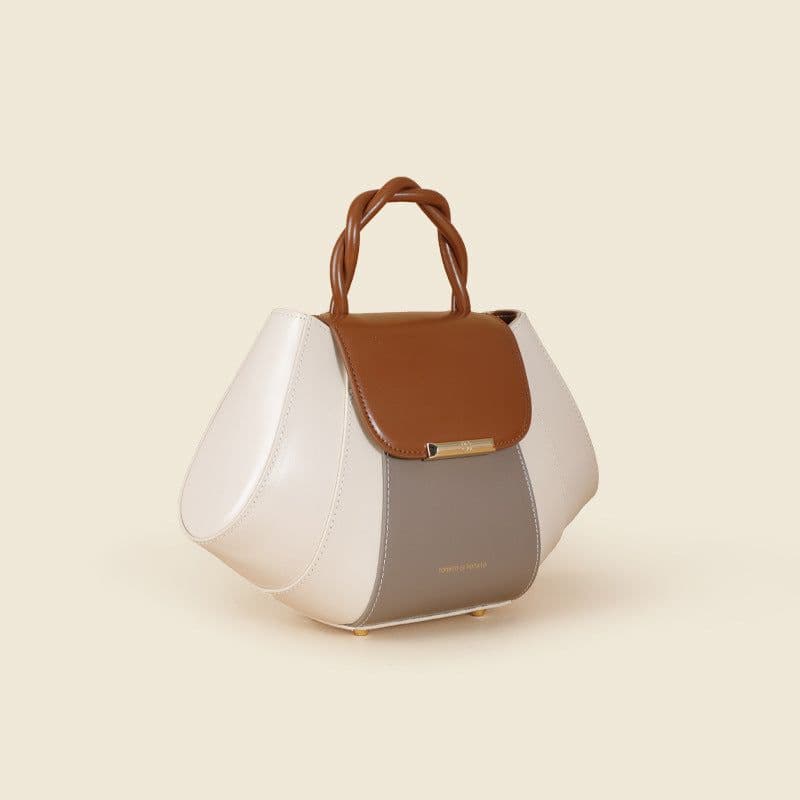 image-Crossbody Shell Bag Exquisite Contrast Color Women's Fashion All-matching