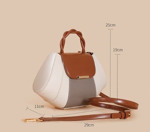 image-Crossbody Shell Bag Exquisite Contrast Color Women's Fashion All-matching