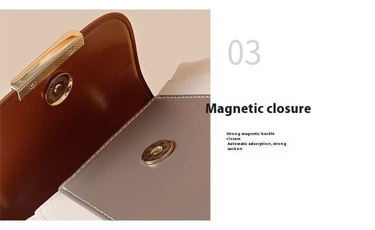 image-Crossbody Shell Bag Exquisite Contrast Color Women's Fashion All-matching