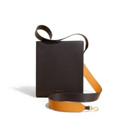 image-Women's Wide Shoulder Strap Leather Bag New Contrast Color Shoulder