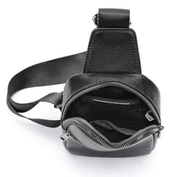 image-High Texture Casual Genuine Leather Men's Multi-functional Outdoor Crossbody Commuter Chest Bag