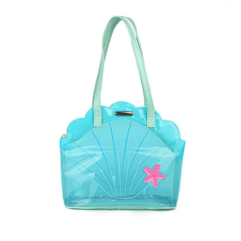 image-Summer Transparent Pvc Shell Shoulder Handbag
