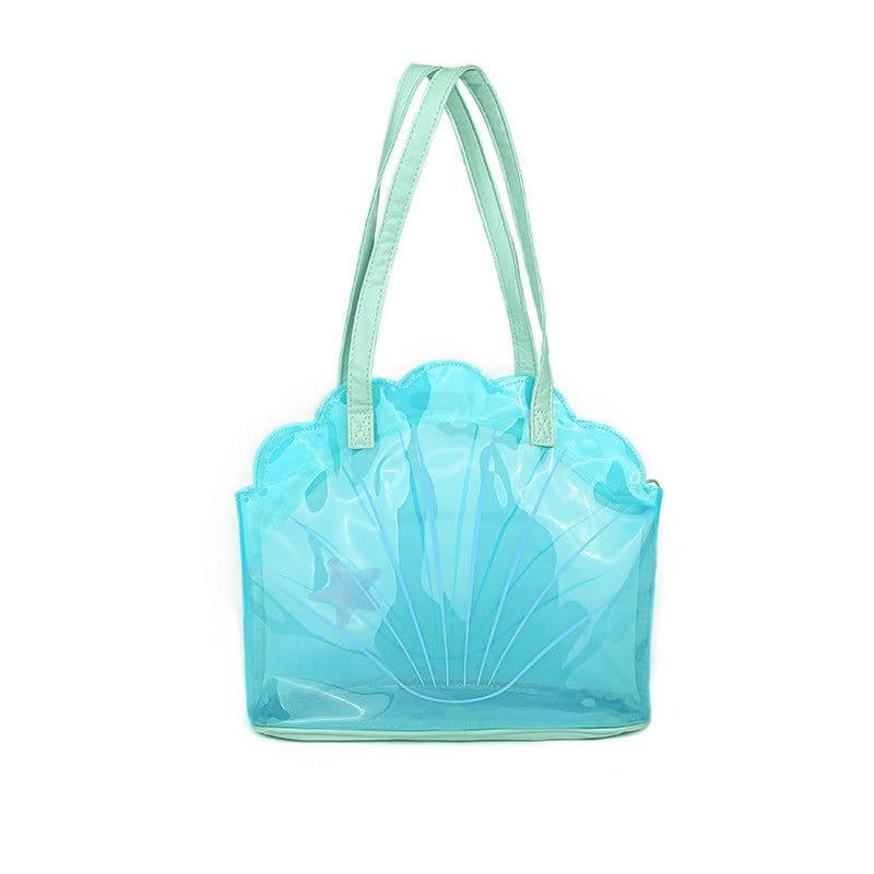 image-Summer Transparent Pvc Shell Shoulder Handbag