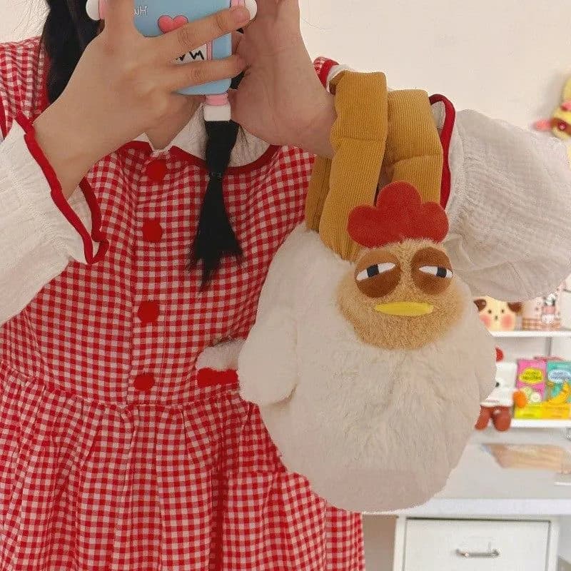 image-Cartoon Chicken Bag Cute Handbag Doll Crossbody Bags