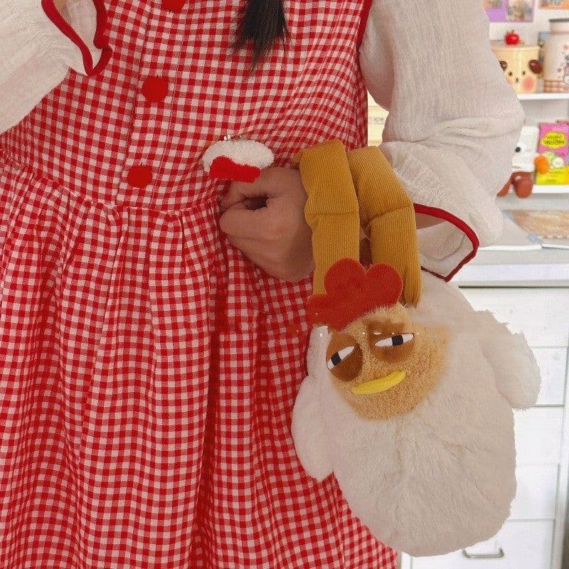 image-Cartoon Chicken Bag Cute Handbag Doll Crossbody Bags