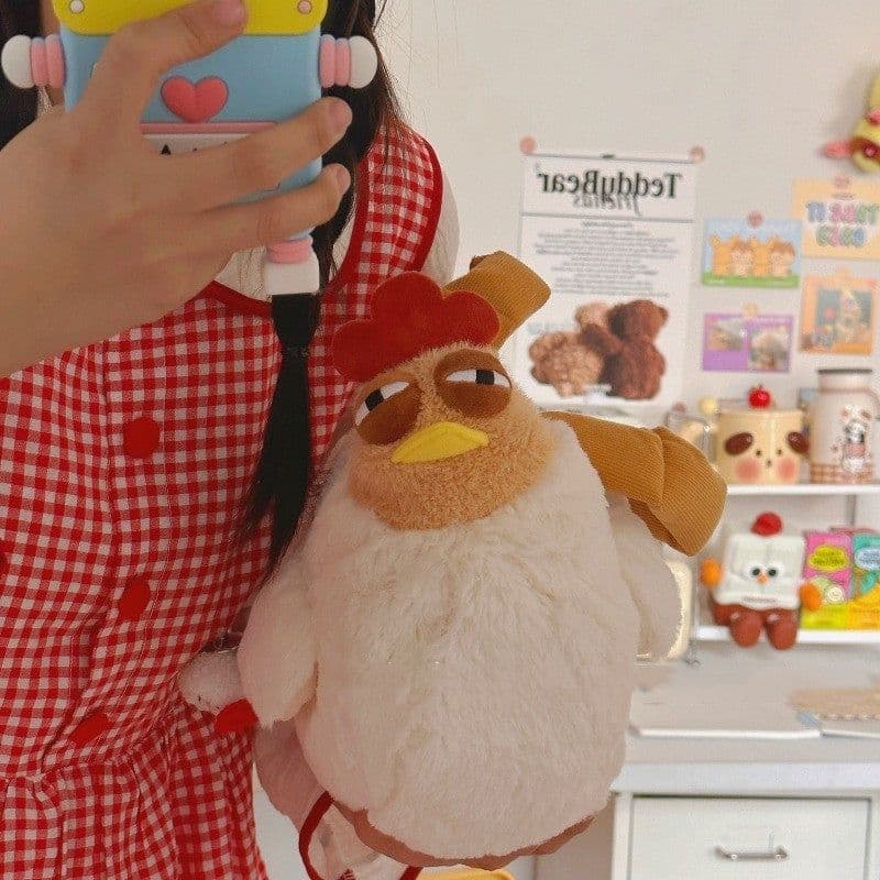 image-Cartoon Chicken Bag Cute Handbag Doll Crossbody Bags