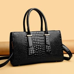 image-Women's Fashion Retro Crocodile Pattern All-match Shoulder Messenger Bag