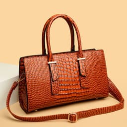 image-Women's Fashion Retro Crocodile Pattern All-match Shoulder Messenger Bag