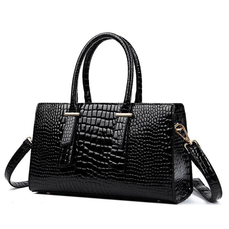 image-Women's Fashion Retro Crocodile Pattern All-match Shoulder Messenger Bag