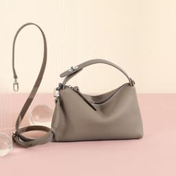 image-Genuine Leather Portable Shoulder Bag Fashion Casual Messenger Tote Bag